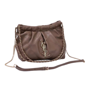 YSL Quilted Leather Shoulder Bag (Brown)