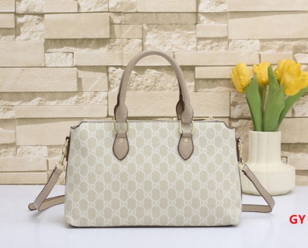 Classic GG Pattern Satchel Bag - Image 3