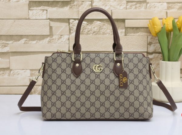 Gucci GG Canvas Top Handle Bag - Image 2
