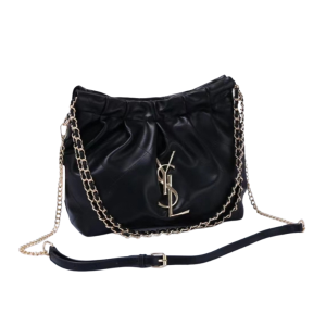 Yves Saint Laurent Black Leather Shoulder Bag